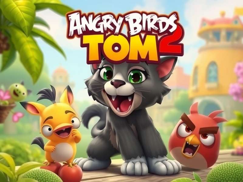 My Talking Tom 2 Angry Birds गेमप्ले स्क्रीनशॉट