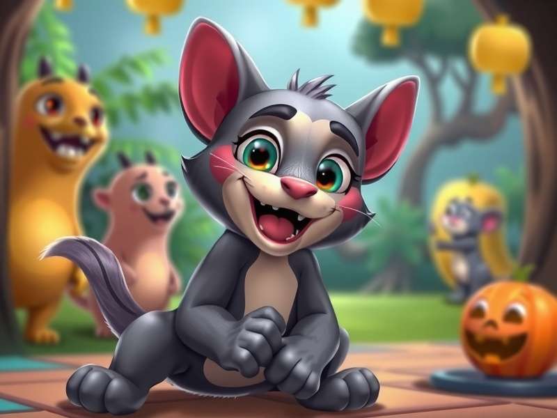 My Talking Tom Game में मिनी-गेम्स का उदाहरण
