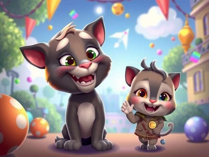 My Talking Tom Friends गेमप्ले स्क्रीनशॉट
