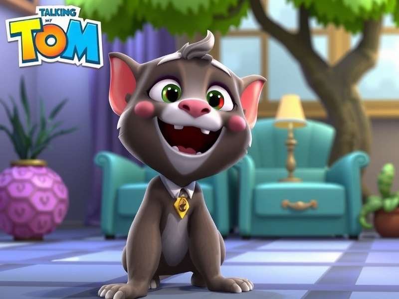 My Talking Tom Game Screenshot - Tom बिल्ली के साथ खेलते हुए
