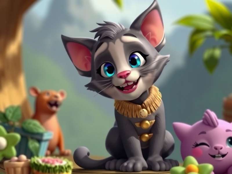My Talking Tom Game स्क्रीनशॉट - टॉम के साथ खेलते हुए