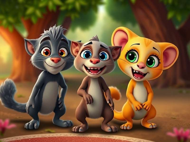 Talking Tom और Angela का फनी वीडियो