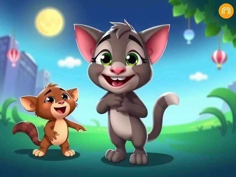 My Talking Tom गेमप्ले स्क्रीनशॉट - टॉम बिल्ली के साथ बातचीत