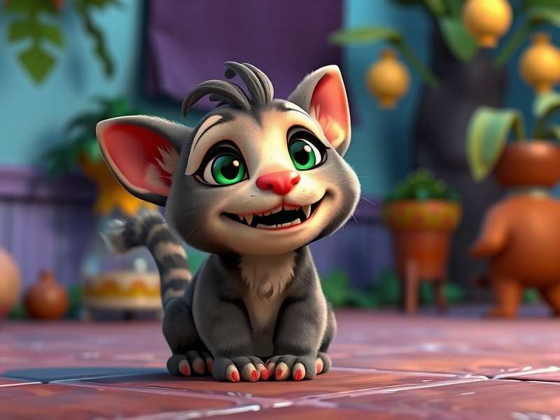 Ginger के साथ My Talking Tom Friends 2 गेमप्ले
