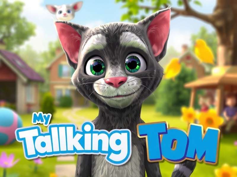 My Talking Tom evolution stages from kitten to adult cat
