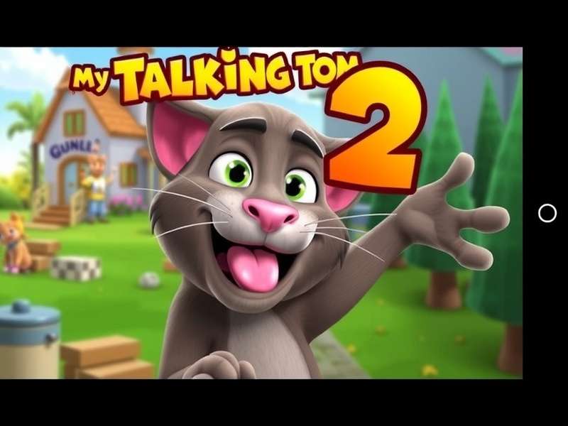 My Talking Tom 2 running smoothly on a Windows 7 PC desktop