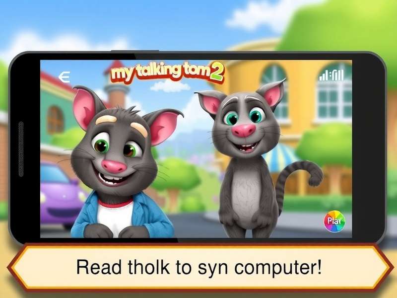 My Talking Tom 2 running on computer screen