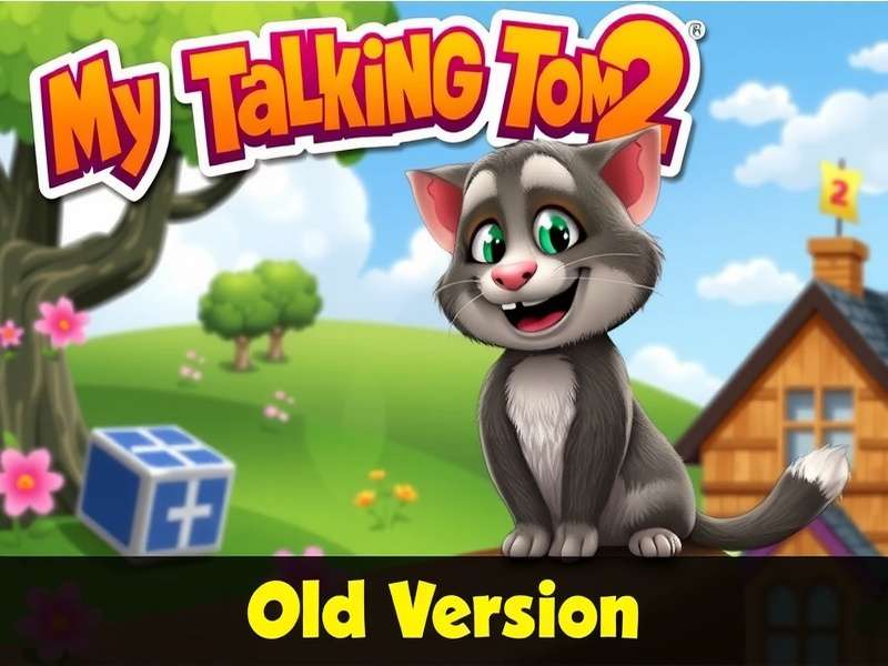 My Talking Tom 2 Old Version gameplay screenshot showing Tom in his classic room