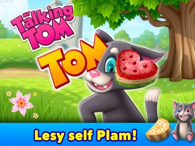 Comparison between My Talking Tom and My Talking Tom 2 gameplay screens