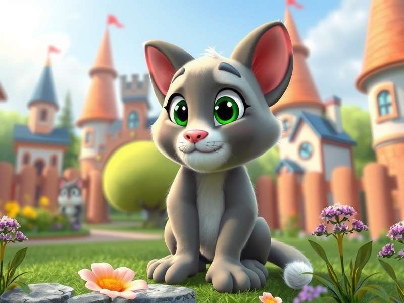Talking Tom celebrating Diwali with Indian theme