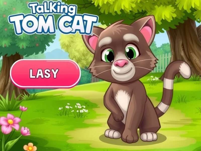 Screenshot of the original My Talking Tom Cat app interface from 2013
