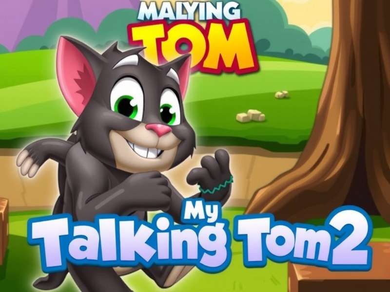 My Talking Tom 2 mini-game interface showing colorful puzzles