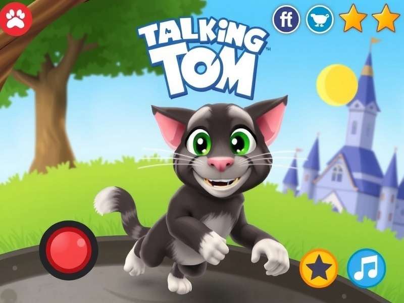 My Talking Tom running on Windows PC with enhanced graphics