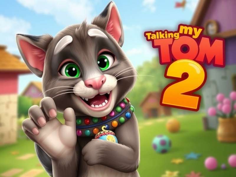 My Talking Tom Friends 2 gameplay screenshot showing characters and mini-games