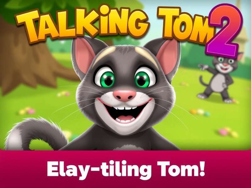 My Talking Tom 2 and Talking Tom Friends characters having fun together in a vibrant park scene