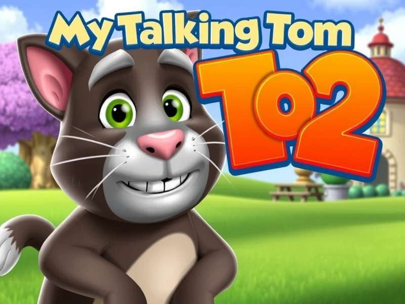My Talking Tom 2 gameplay screenshot on PC showing Tom in his colourful house