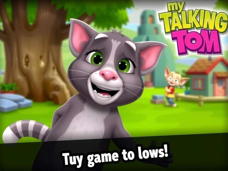 My Talking Tom 3 Apk gameplay and characters illustration