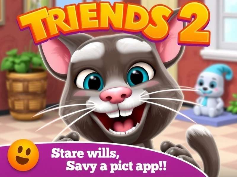 My Talking Tom Friends 2 Mod Apk gameplay with Tom and friends having fun