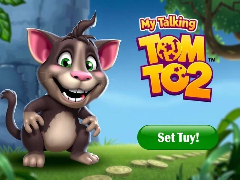 My Talking Tom 2 Angry Birds crossover gameplay on mobile screen