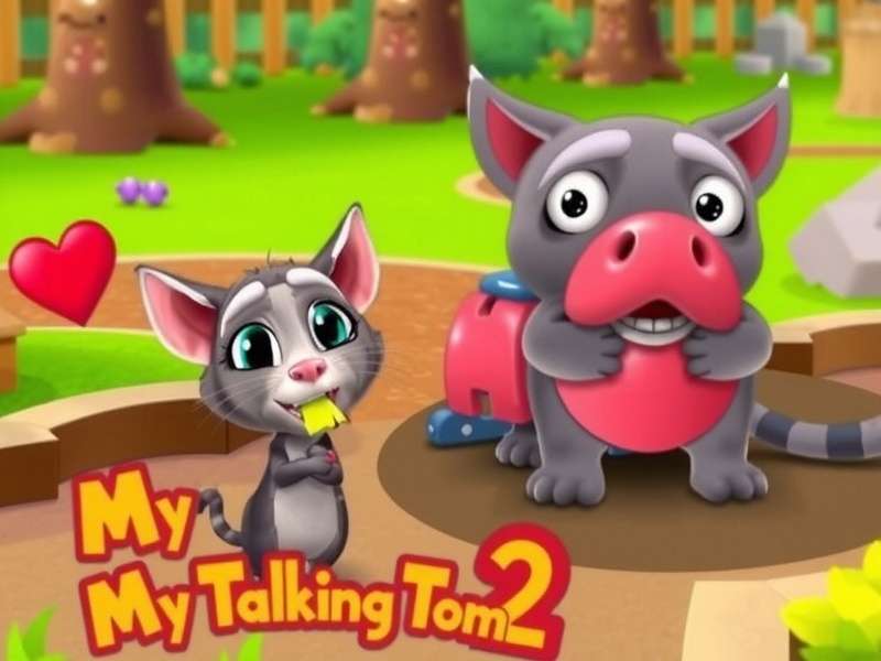 My Talking Tom 2 Mod Apk banner featuring Tom with mod features for Indian players